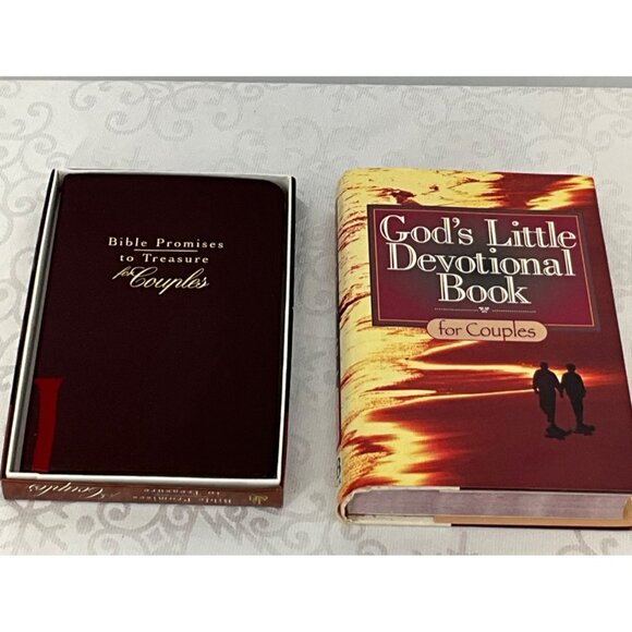 Bible Promises To Treasure‎ & Gods Little Devotional Book For Couples Set - Picture 1 of 7